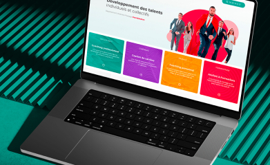 BEA Coaching : Maquette de la page d&rsquo;accueil du site internet image 