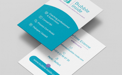 Bubble Inside : Logotype et carte de visite image 