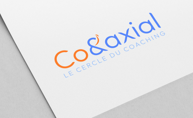 Co&axial : Logotype, carte de visite, flyers, stickers, maquette du site internet et réseaux sociaux image 