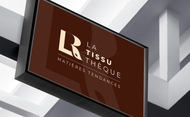 La Tissuthèque LR : logotype, carte de visite, enseigne, newsletter, affiche image 