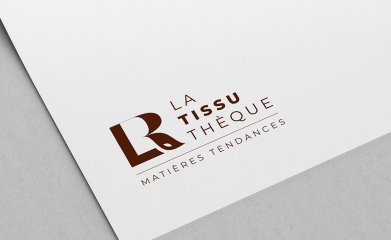 La Tissuthèque LR : logotype, carte de visite, enseigne, newsletter, affiche image 
