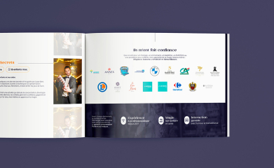 Nicolas Marques Magicien : logotype, brochure image 