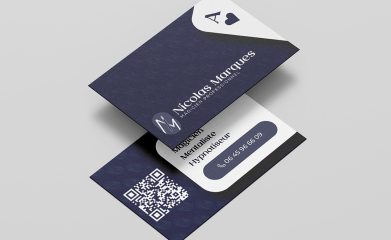 Nicolas Marques Magicien : logotype, brochure, carte de visite image 