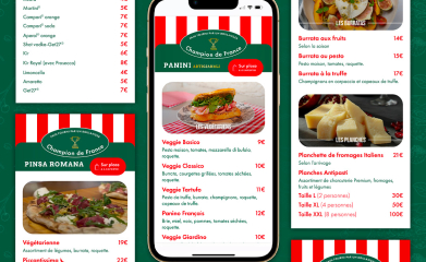 Panino : Refonte d'enseigne, pancarte menu, Linktree, QR code image 