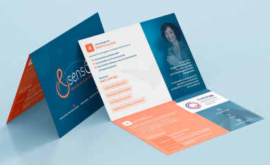 &sensêtre : Logotype, carte de visite et dépliant image 
